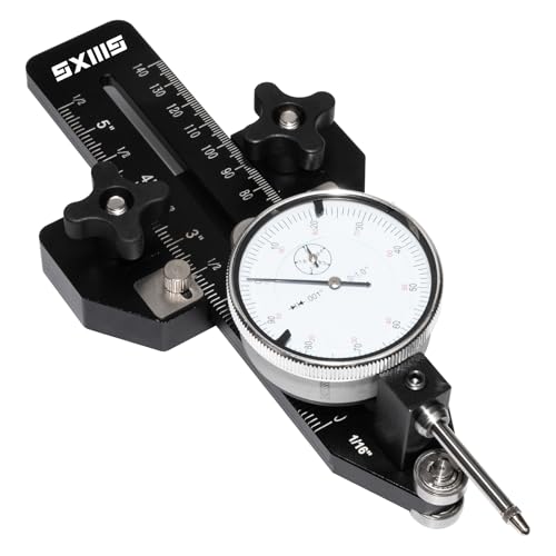 Thin Rip Jig Table Saw Jig Guide with Precision Dial Indicator Gauge