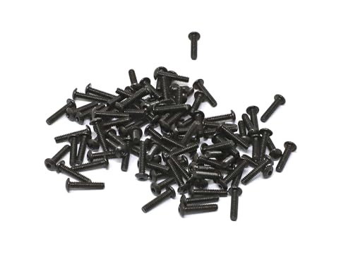 iexcell 100 Pcs #4-40 x 1/2" Alloy Steel 10.9 Grade Hex Socket Button Head Cap Screws Bolts Kit, Black Oxide Finish - size: #4-40 x 1/2"