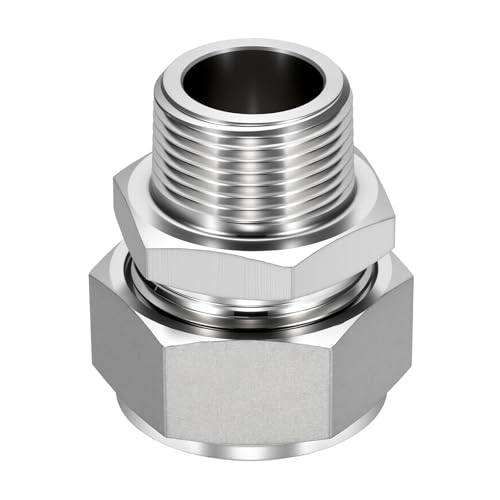 1" OD Compression x 3/4" NPT Male Union Coupling Connectors - size: 1" OD Compression x 3/4" NPT Male