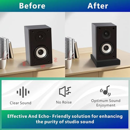 JBER 2 Pack Acoustic Isolation Pads, Studio Monitor Speaker Isolation Pads - size: SMALL for 3"-4.5" MONITOR