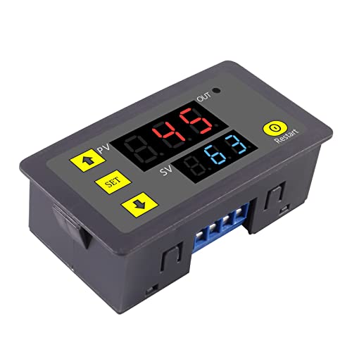 2Pcs Timer Delay Relay AC 110V 220V 10A 1500W Programmable LED Display Digital Cycle Timer Delay Switch Module - color: AC 110-220V