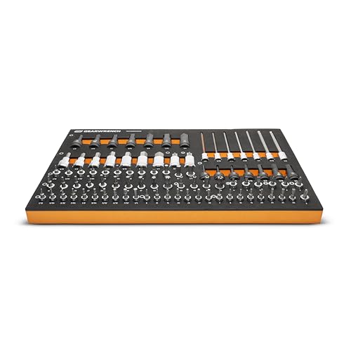 GEARWRENCH 88 Pc 1/4”, 3/8”, 1/2” Drive SAE Bit Socket Set | GWMSBSKCBSAE - style: Bit Sockets