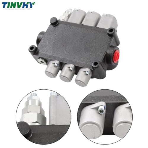 3 Spool 25GPM Hydraulic Directional Control Valve 3000PSI