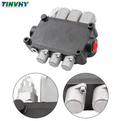 3 Spool 25GPM Hydraulic Directional Control Valve 3000PSI