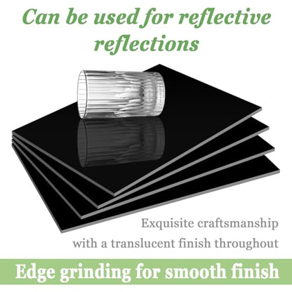 Black Acrylic Sheet 30 x 30 x 1/8 inch Thick 3mm Black Plexiglass Sheet, DIY Materials for Home Decor, Handcraft, Painting, Photography,Switch Panel, Display Stand… (2, 30 x 30 x 1/8) - size: 30 x 30 x 1/8