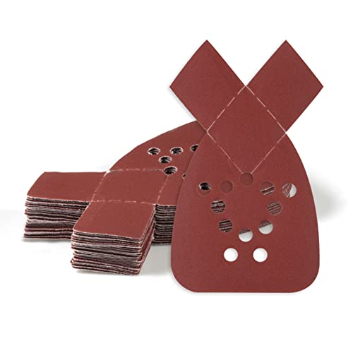 Mouse Detail Sander Sandpaper 20 Pcs, 400 Grit Hook and Loop Detail Sandpaper with 2 Replacement Tips, 12 Hole Sanding Sheets for Metal Woodworking Grinding Polishing - style: 400 Grit