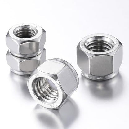 Wensilon(20pcs) 5/16-18 Self Clinching Nuts 304 Stainless Steel Self-Lock Nylon Inserted Hex Lock Nuts - size: 5/16-18