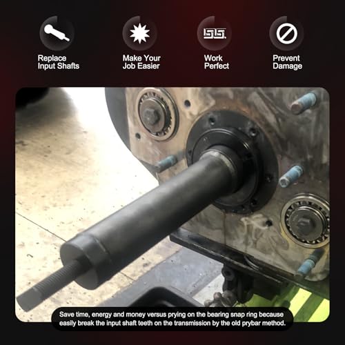 Input Shaft Bearing Puller Tools Kit Perfectly Fits for Eaton Fuller 1 3/4″ & 2″ Shafts, Not Works for RT600 / 6600 Series Transmissions