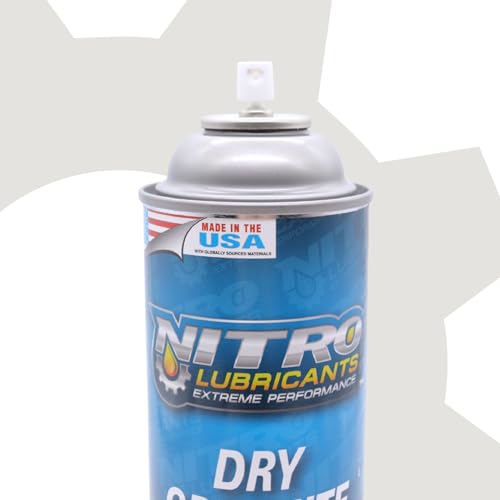 Nitro Lubricants Fast-Drying Dry Graphite Spray Lubricant, 12.75 oz