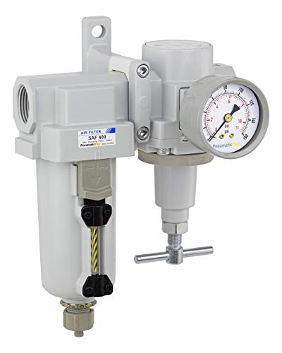 PneumaticPlus SAU420T-N06G-MEP Air Filter Regulator Combo, 3/4" NPT - size: 3/4" NPT