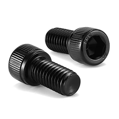 1/4-20 x 3/4" Socket Head Cap Screws Bolts, 10Pcs 304 Stainless Steel 18-8, Allen Socket Hex Drive, Full Thread, Black Oxide by SG TZH(with Hex Spanner) - size: 1/4-20 x 3/4"