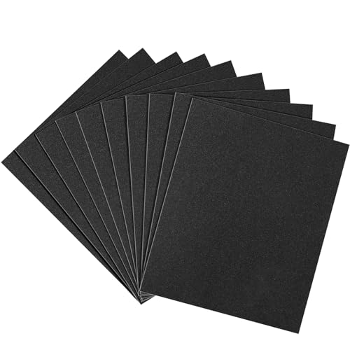 Sandpaper 120 Grit, Wet Dry Sand Paper 9 x 11 Inch - size: 9 x 11 Inch, style: 120Grit