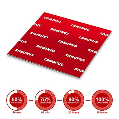 CANOPUS Mounting Square Tape Double Sided, Adhesive Pads Foam Tape, Made in USA, 5952 Roll, 8-PCs 3in x 3in Square Pack, with Box Cutter (1PC) and Razor Replacement (2PCs) - size: 3in x 3in