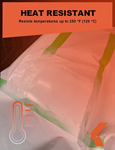 KREFINISH Painters Tape for Cars - Green, No Residue, Automotive Masking Tape - Heat Resistant for Paint Booth, 1.4 Inches x 60 Yards, 3 Rolls - size: 1.41in-3rolls
