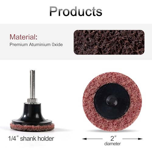 2 Inch Medium Sanding Discs 50 PCS Quick Change Disc with 1/4" Shank - style: 50PCS Medium