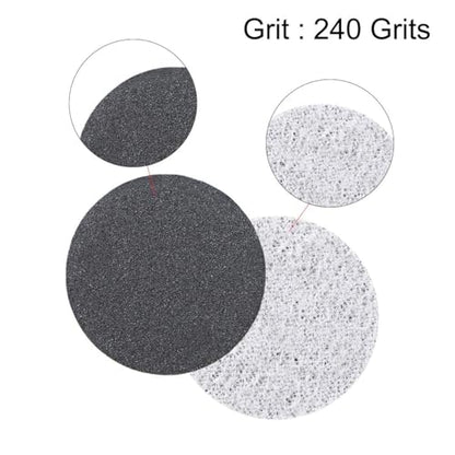 1-Inch Wet or Dry Sandpaper Sanding Paper disc Sanding Discs 240 Grit 100 Pcs - size: 100Pcs 1-inch 240 Grit