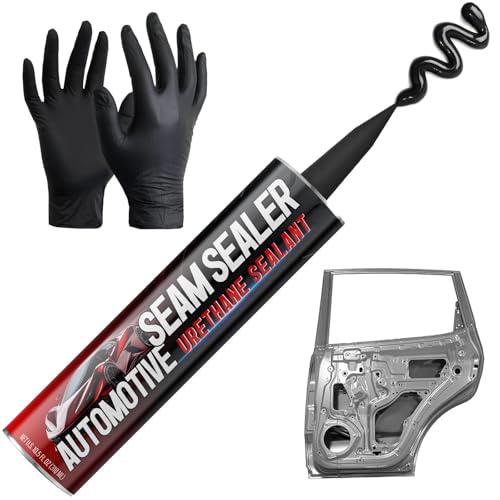 Seam Sealer Automotive Black, Paintable Waterproof Auto Body Sealant - size: 1 pack