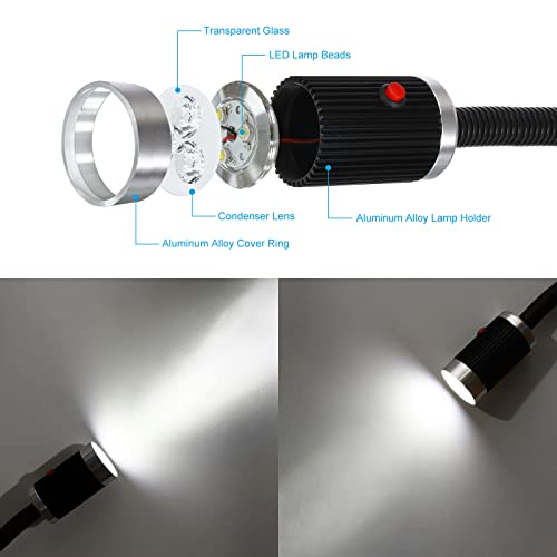 PATIKIL Machine Work Light Flexible Geeseneck Work Light 900 Lumen LED Work