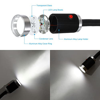 PATIKIL Machine Work Light Flexible Geeseneck Work Light 900 Lumen LED Work