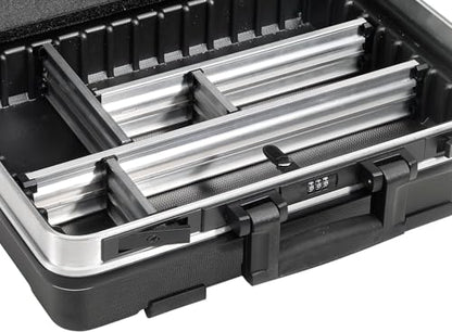 B&W BASE tool case with MODULE tool storage system (ABS case, volume 28.1 l, 46.3 x 35.5 x 17.1 cm inner) 120.02/M, tools not included - size: 46,3 x 35,5 x 17,1 cm - small, style: module tool holder systems