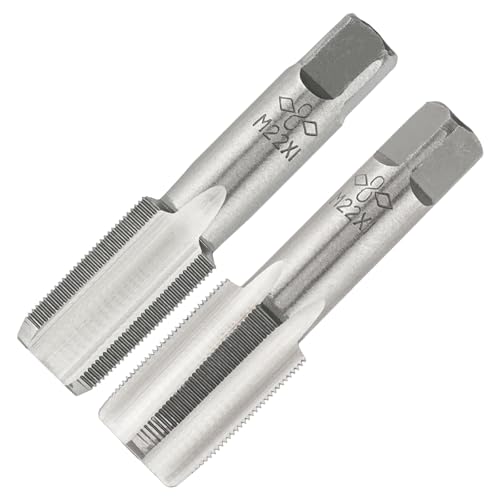 M22X1.0 Hand Tap and Round Die Set Right Hand - size: M22X1.0