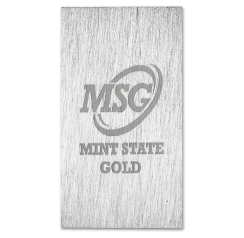 1 oz Magnesium Bar (Flat Style) .999 Pure Paperweight - color: Magnesium