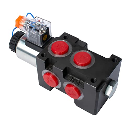 Hydraulic Solenoid Diverter Valve, 13GPM DC12V SAE Ports Hydraulic Solenoid Selector, MAX Pressure 200 Bar - style: 13GPM DC 12V
