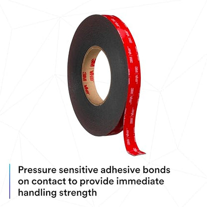 3M VHB Heavy Duty Mounting Tape 5952, 0.75" width x 5yd length (1 Roll)