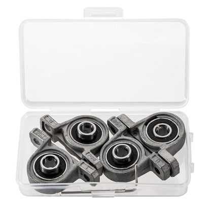 4 Pieces 8mm Bore Diameter Ball Mounted Pillow Block Insert Bearings