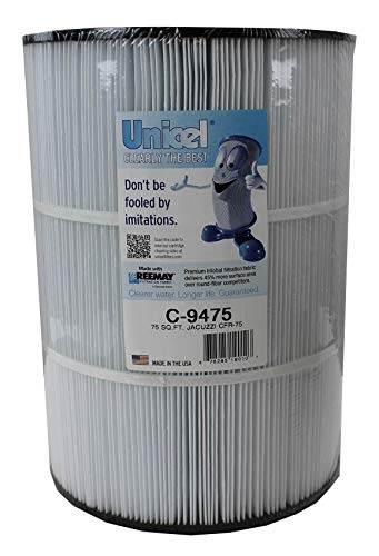 Unicel C-9475 (4 Pack) Jacuzzi Spa Filter Cartridge Element, 75 sq. ft. - size: 4 Pack