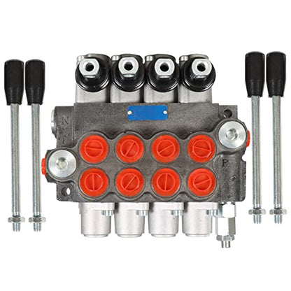 4 Spool 11GPM Hydraulic Directional Control Valve, 3600PSI BSPP Port