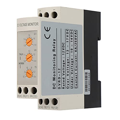 YWBL-WH Voltage Monitoring Relay Over-Voltage and Under-Voltage Relay 35MM Rail 13-17V 10-14V(DC12V) - size: DC12V