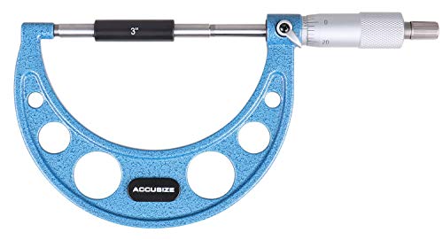 Accusize Outside Micrometer, 3-4in x 0.0001in, EG00-0004 - size: 3-4"
