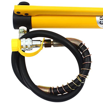 Hydraulic Hand Pump, 10 Ton High Pressure Hydraulic Hand Pump 10000 PSI Hydraulic Manual Pump, Hydraulic Hand Pump Manual Pump for Connecting Split Unit