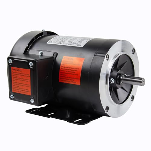 1 HP 3 Phase 56C Frame Electric Motor 1800 RPM TEFC
