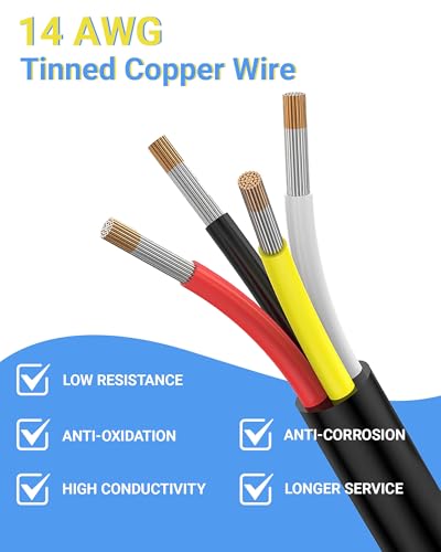 14AWG 6 Pin Waterproof Electrical Connector Quick Connect 3 Pack - size: 6 Pin