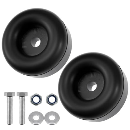 2 Pack Anti-Vibration Rubber Foot Pads with Screws & Lock Nuts - size: 1 x 2.5 Inch, 2 Pack