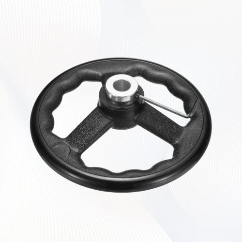 uxcell Handwheel with Revolving Handle, 0.5" Hole x 4.9" OD, Black - size: 0.5" Hole x 5" OD