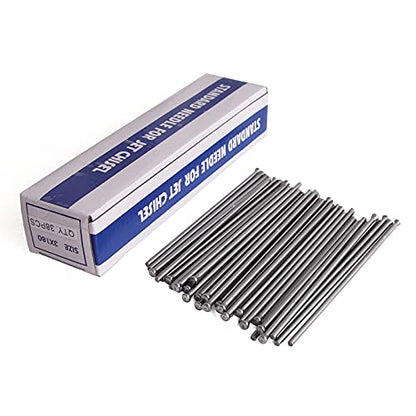 SWANSOFT 5" × 1/8" Needle Scaler, 38PCS Flat Tip Descaling Needles - color: 5″ Flat Tip