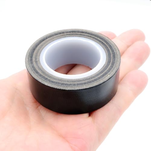 1Roll Heat Resistant Tape, High Temperature Heat Transfer Tape, PTFE Tape,Film Adhesive Tape, 20mm / 4/5" Width, 10m / 33ft Length, Black 0.8" / 2cm Width - size: 20mm