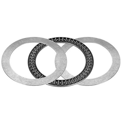 uxcell AXK90120 Needle Roller Thrust Bearings with 2 Washers, 90mm Inner Diameter, 120mm OD 4mm Width Chrome Steel - size: 90x120x4mm