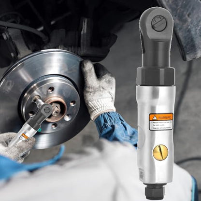 Mini Air Ratchet Wrench, Small Size and Light Weight 1or4in Threaded Connector, Very Low Vibration for Long Hours of Work, Support Forward and Reverse Rotation, Three Gears (1/4