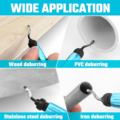 DURATECH Deburring Tool with 12-Piece M2 High Speed Steel Blades
