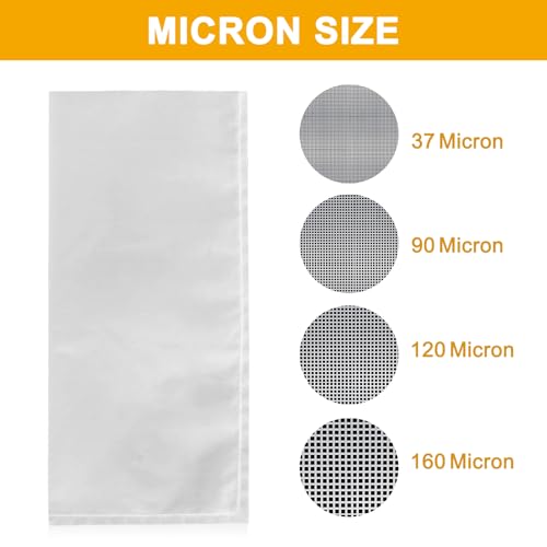 CARGEN 2 x 4.5 Inch Nylon Mesh Tea Filter Bags 50 Count 25 Micron - size: 50PCS-25M