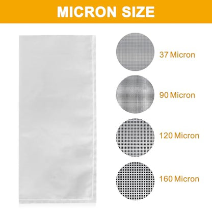 CARGEN 2 x 4.5 Inch Nylon Mesh Tea Filter Bags 50 Count 25 Micron - size: 50PCS-25M