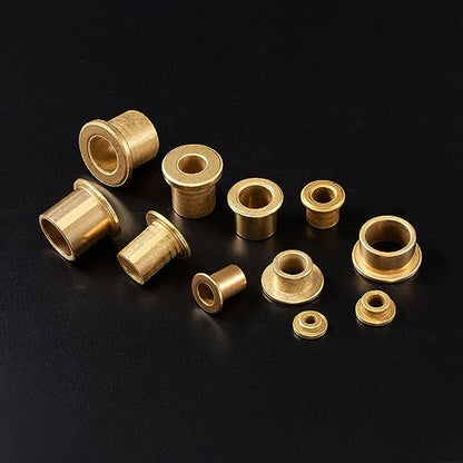 HARFINGTON 8pcs Flange Bearing Sleeve 6mmBore,10mmOD,6mm L,Bronze Bushing - size: 6mm x 10mm x 6mm