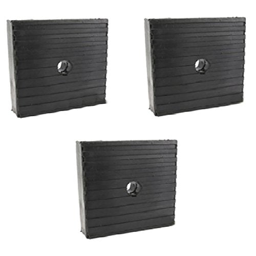 3 Pack Anti Vibration Pads For Air Compressor Or Equipment Solid Rubber 4x4x1