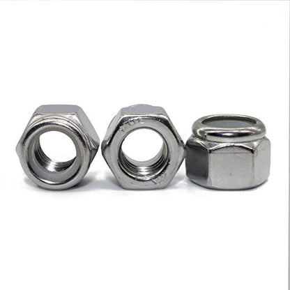 Fullerkreg 1/2"-13 Nylon Insert Lock Nut, 18-8 Stainless Steel - size: 1/2-13 (10 Pack)