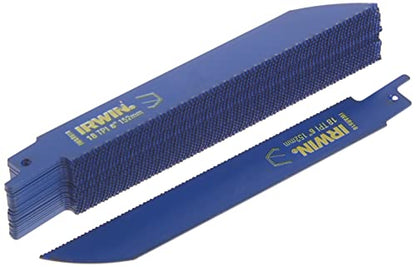 IRWIN Tools Reciprocating Saw Blade, Metal-Cutting, 6-inch, 18 TPI (372618B) - size: 6", style: 18TPI / 18TPI / 25-count