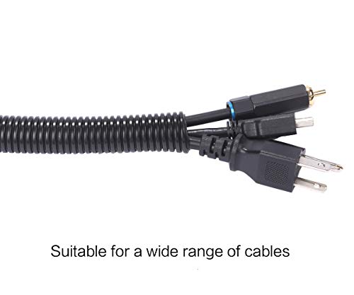 Alex Tech 25ft - 3/4 inch Split Wire Loom Tubing - Black - color: Black, size: 3/4"-25ft